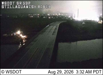 SR 532 at MP 3.3: Stillaguamish River live camera view