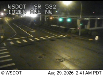 SR 532 at MP 4: 102nd Ave NW live camera view