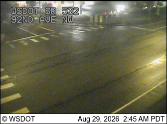 SR 532 at MP 4.6: 92nd Ave NW live camera view