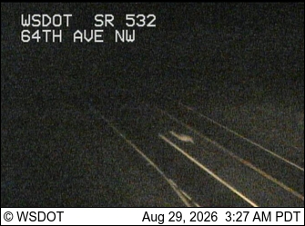 SR 532 at MP 6.4: 64th Ave NW live camera view