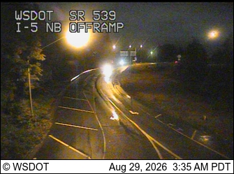 SR 539 at MP 0: I-5 NB Ramps live camera view