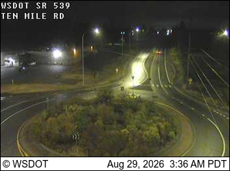 SR 539 at MP 5.9: Ten Mile Rd live camera view