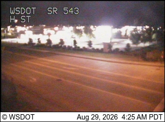 SR 543 at MP 0.5: H St live camera view