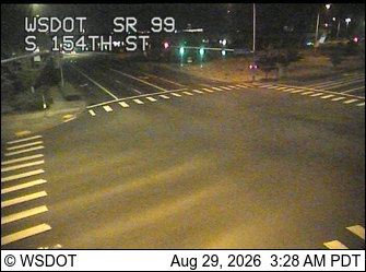 SR 99 at MP 20.5: S 154th St live camera view