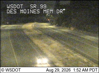 SR 99 at MP 24.8: Des Moines Memorial Dr live camera view