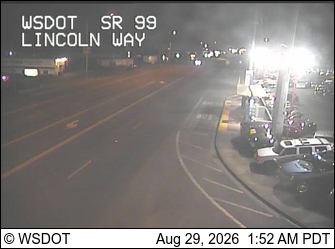 SR 99 at MP 50.9: Lincoln Wy live camera view