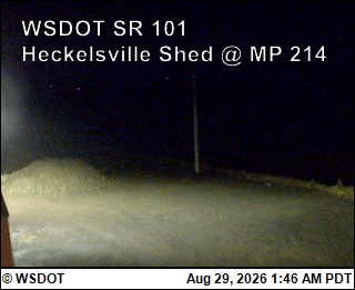 US 101 at MP 214.7: Heckelsville Shed live camera view