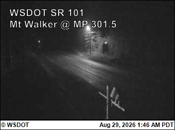 US 101 at MP 301.5: Mt Walker live camera view
