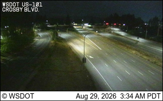 US 101 at MP 366.6: Crosby Blvd live camera view