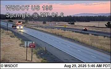 US 195 at MP 81.6: Spangle (4) live camera view