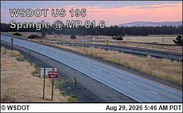US 195 at MP 81.6: Spangle (3) live camera view