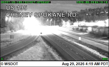 US 195 at MP 93.8: Cheney Spokane Rd live camera view