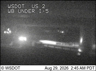 US 2 at MP 0: Under I-5 Interchange live camera view