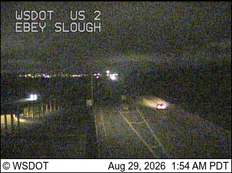 US 2 at MP 2: Ebey Slough live camera view