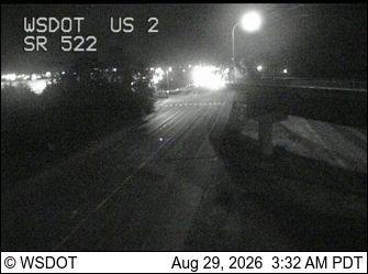 US 2 at MP 14.3: SR 522 Interchange live camera view