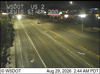 US 2 at MP 14.9: Lewis St (SR 203) live camera view