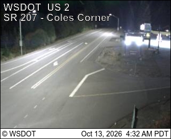 US 2 at MP 84.5: SR 207 Coles Corner looking East live camera view