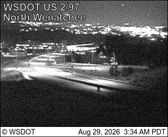 US 2 at MP 118.7: US 97 Interchange (View South) live camera view