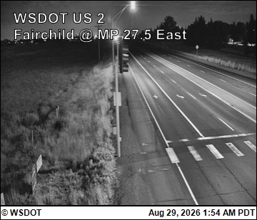 US 2 at MP 275.3: Fairchild looking East live camera view