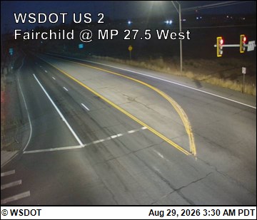 US 2 at MP 275.3: Fairchild looking West live camera view