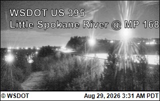 US 395 at MP 168: Little Spokane River (1) live camera view