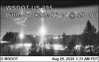 US 395 at MP 168: Little Spokane River (2) live camera view
