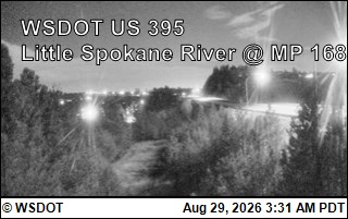 US 395 at MP 168: Little Spokane River (4) live camera view