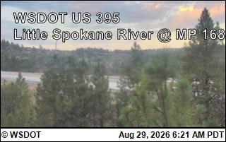 US 395 at MP 168: Little Spokane River (5) live camera view