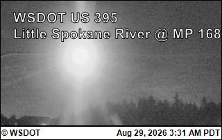 US 395 at MP 168: Little Spokane River (6) live camera view