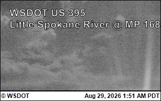 US 395 at MP 168: Little Spokane River (7) live camera view
