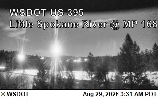 US 395 at MP 168: Little Spokane River (8) live camera view