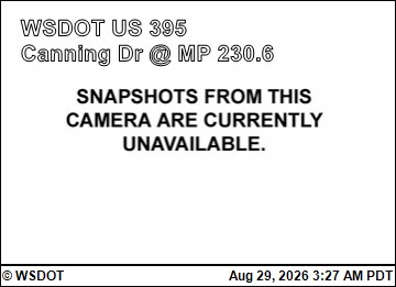 US 395 at MP 230.6: Colville - Canning Dr live camera view