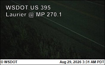 US 395 at MP 270.1: Laurier (1) live camera view