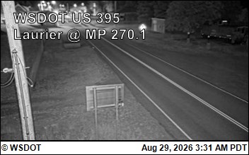 US 395 at MP 270.1: Laurier (2) live camera view