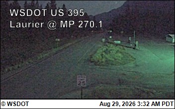 US 395 at MP 270.1: Laurier (8) live camera view