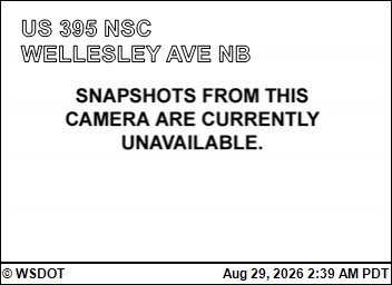 US 395 NSC at MP 160.7: Wellesley Ave live camera view