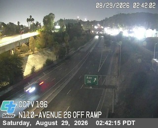 I-110 : (196) Avenue 26 Off Ramp live camera view