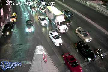 Flamingo Rd & Las Vegas Blvd F1 live camera view