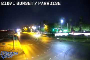 Sunset Rd & Paradise Rd live camera view