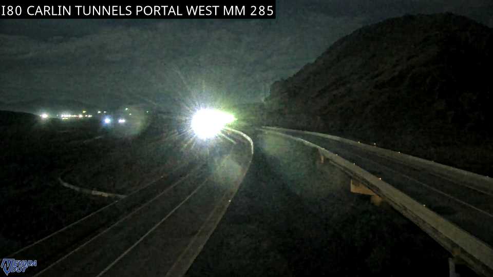 IR-80 MM 285 Carlin Tunnel West EL 7.5 live camera view