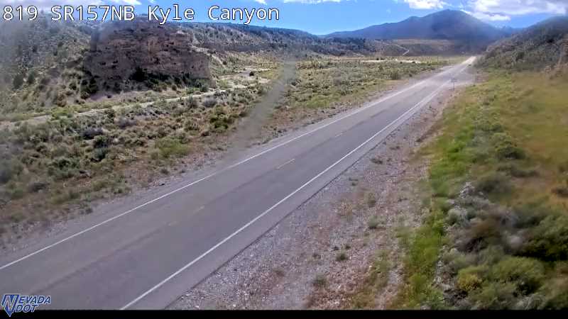 SR-157 NB Kyle Canyon live camera view