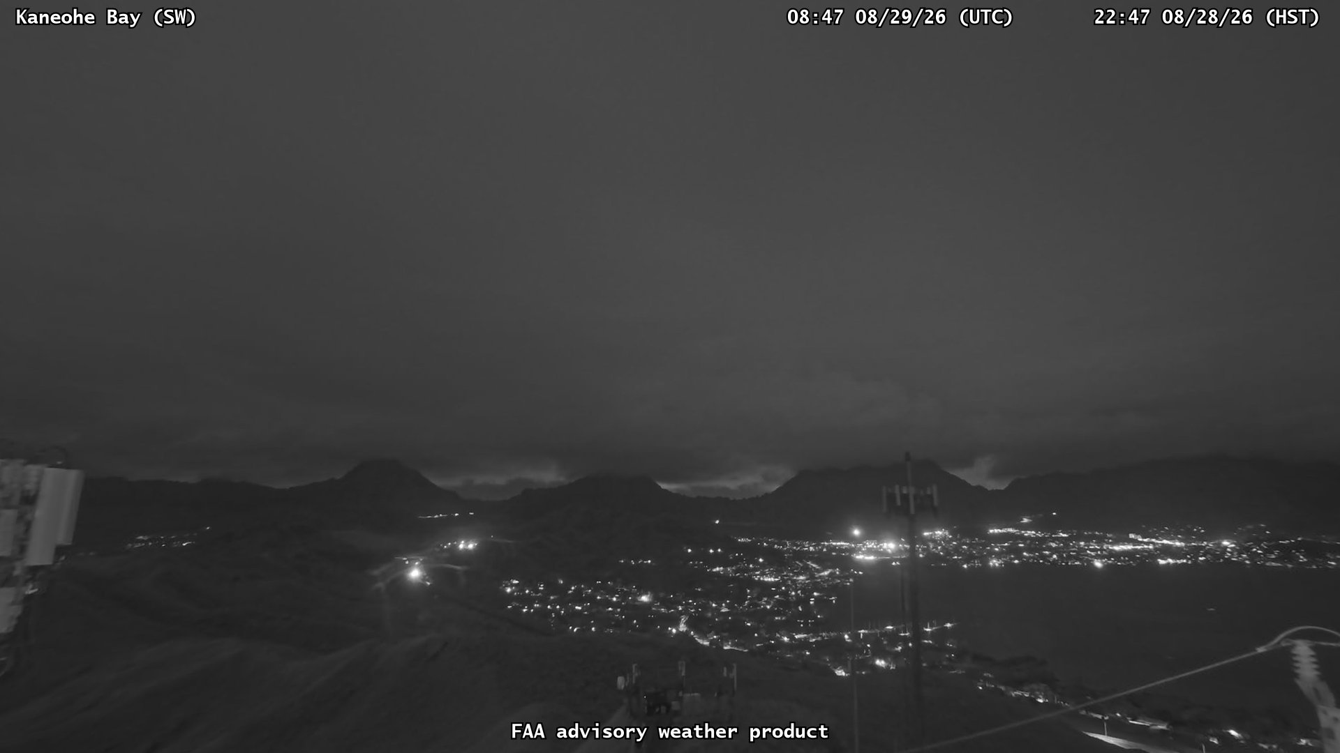 Kaneohe Bay — SouthWest live camera view