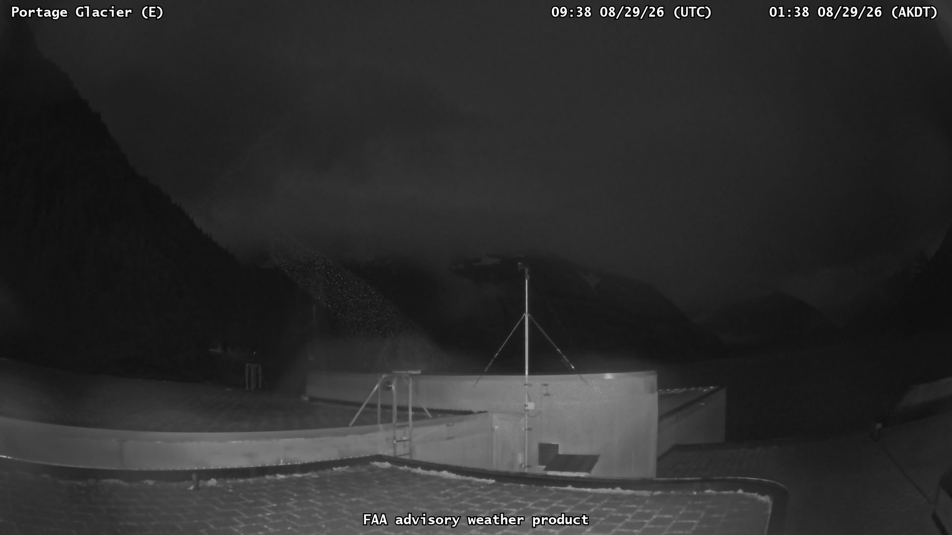 Portage Glacier — East live camera view