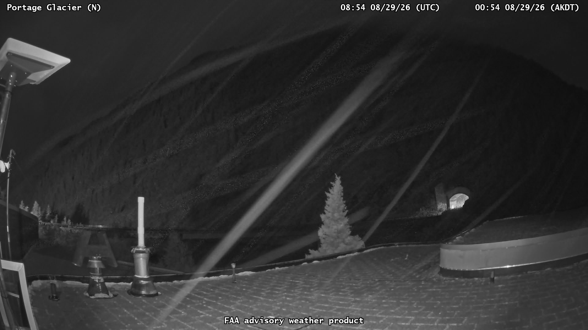Portage Glacier — North live camera view