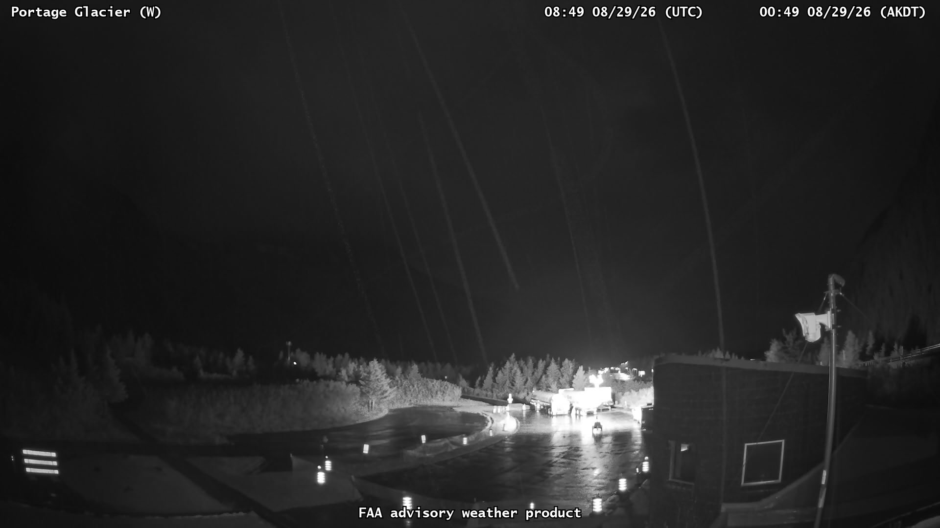 Portage Glacier — West live camera view