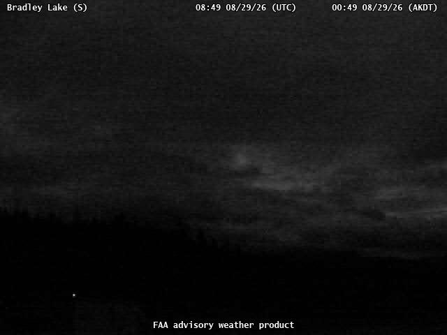 Bradley Lake — South live camera view