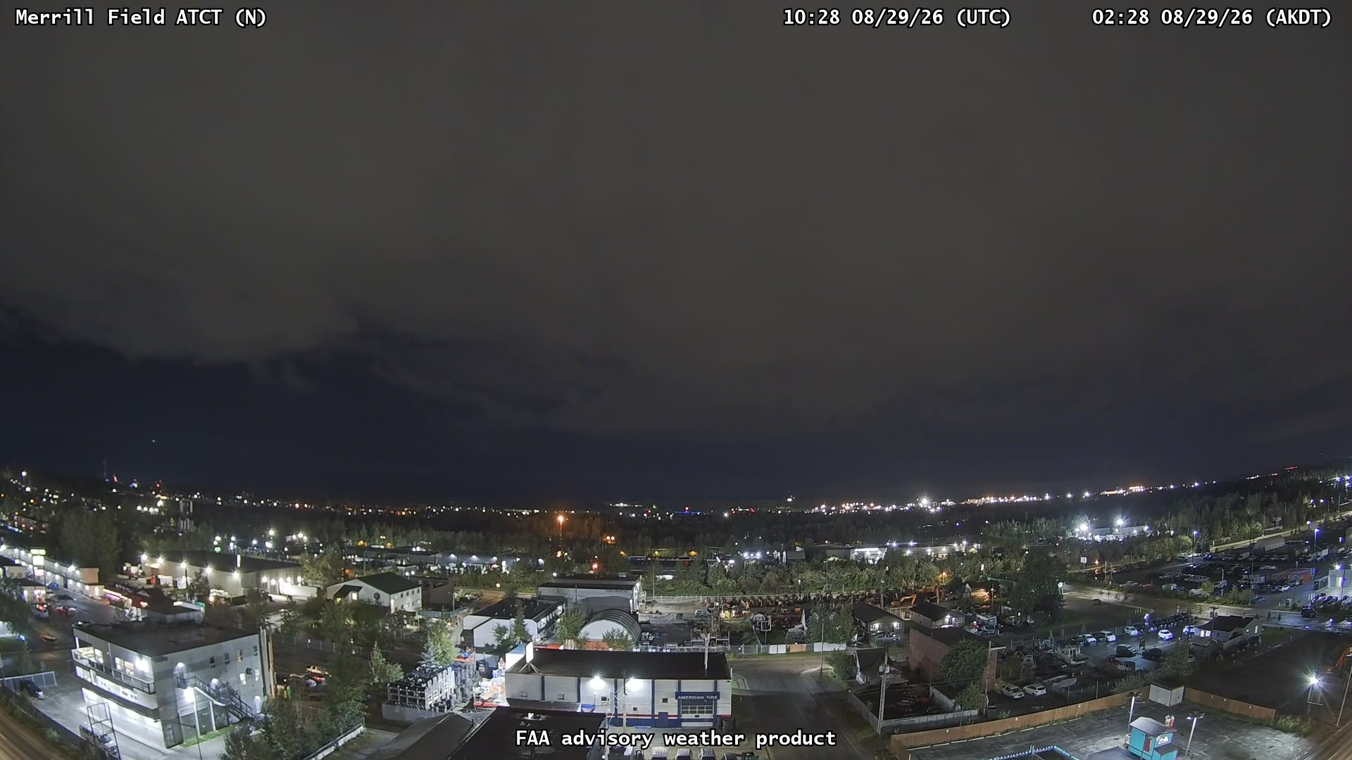 Merrill Field ATCT — North live camera view
