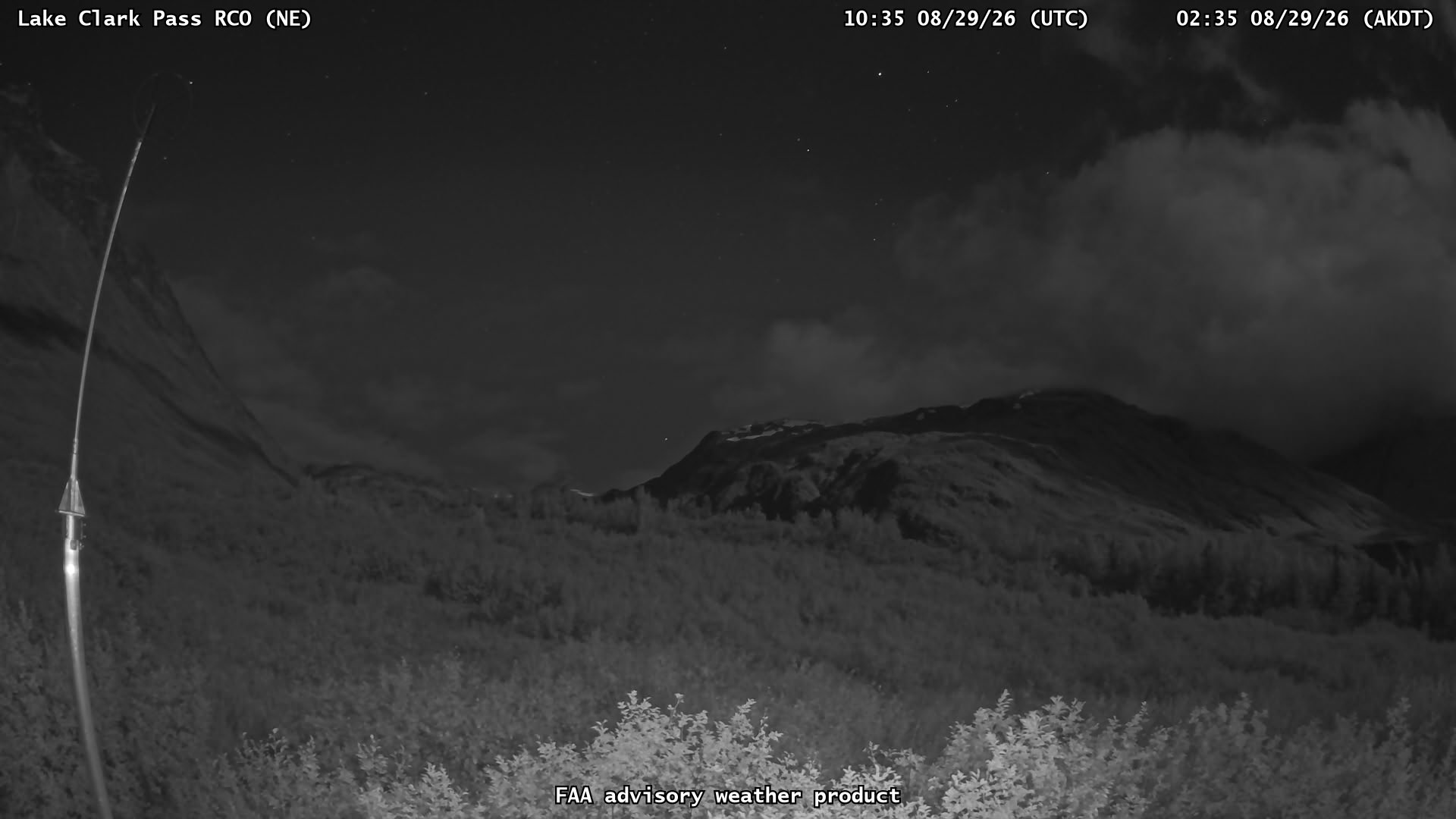 Lake Clark Pass RCO — NorthEast live camera view