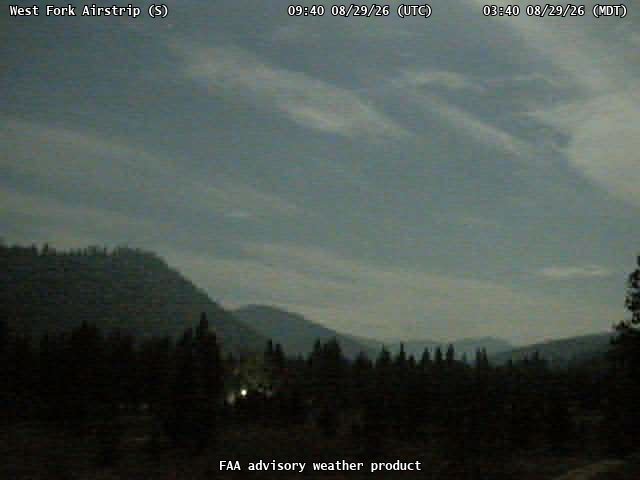 West Fork Airstrip — South live camera view