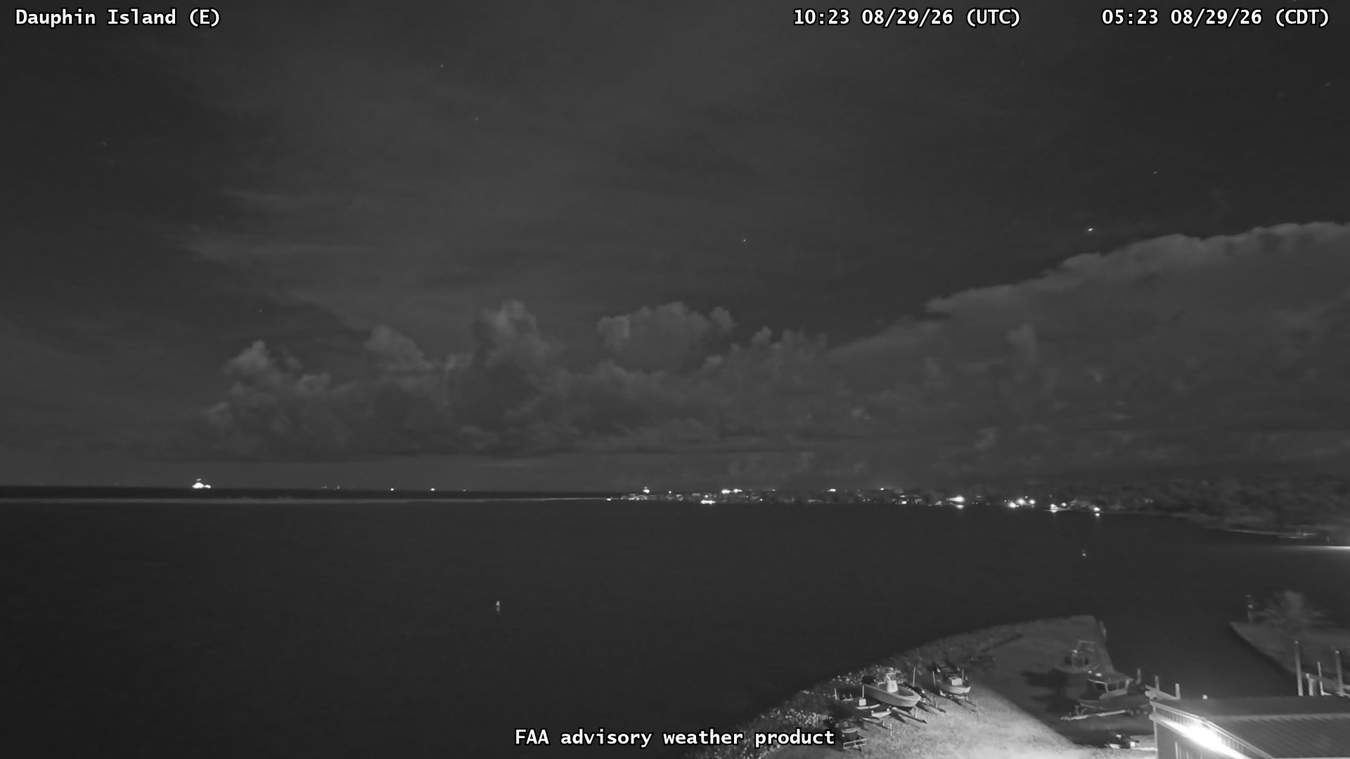 Dauphin Island — East live camera view